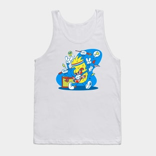 Retro 80s Big Hair Monster Rocker Tank Top